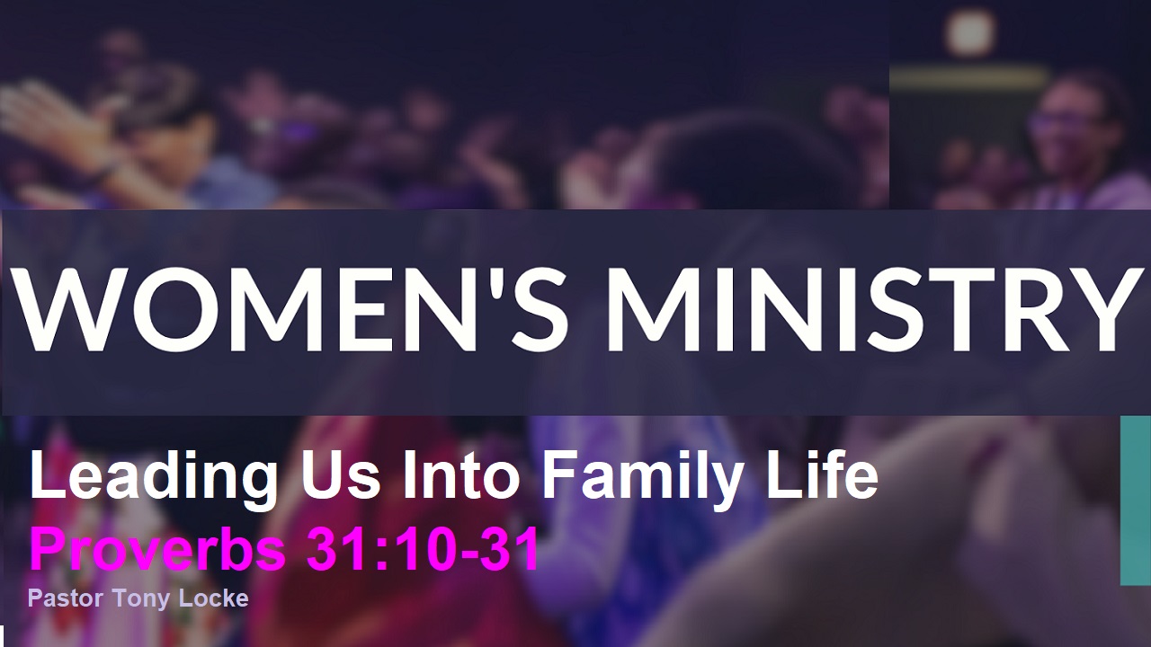 Leading Us Into Family Life Anthony R Locke Associate Reformed Presbyterian Synod